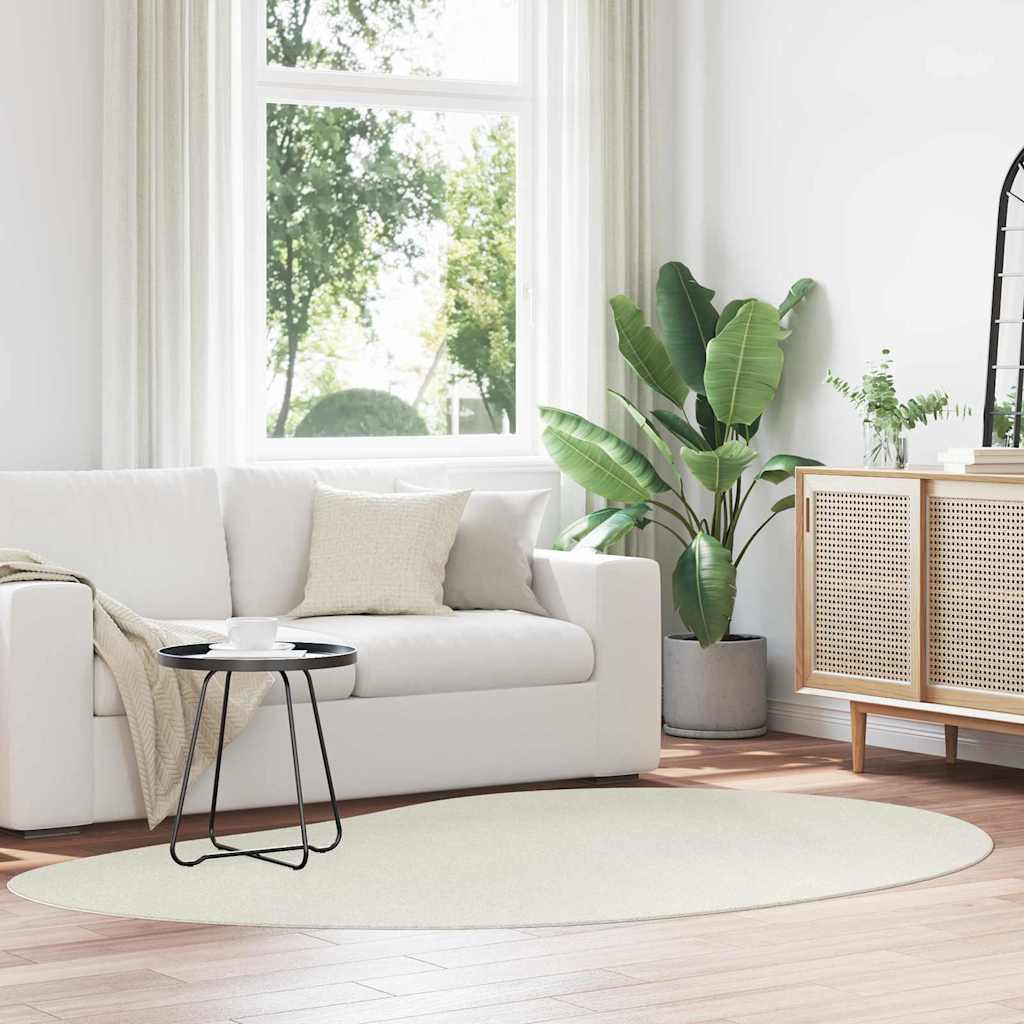 Bereichsteppiche HUARTE Creme 160 x 230 cm Polyester