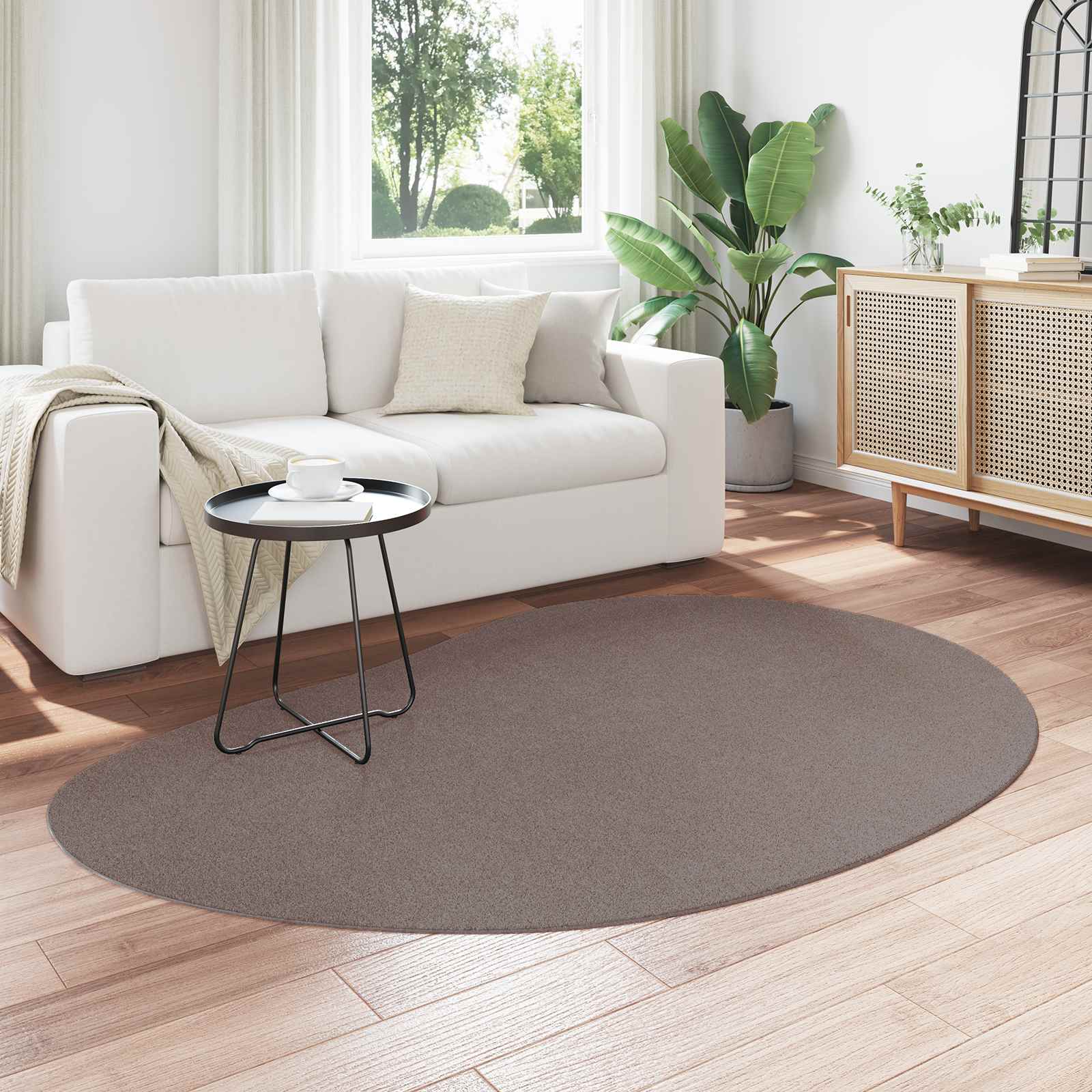 Bereichsteppiche HUARTE Sand 140 x 200 cm Polyester