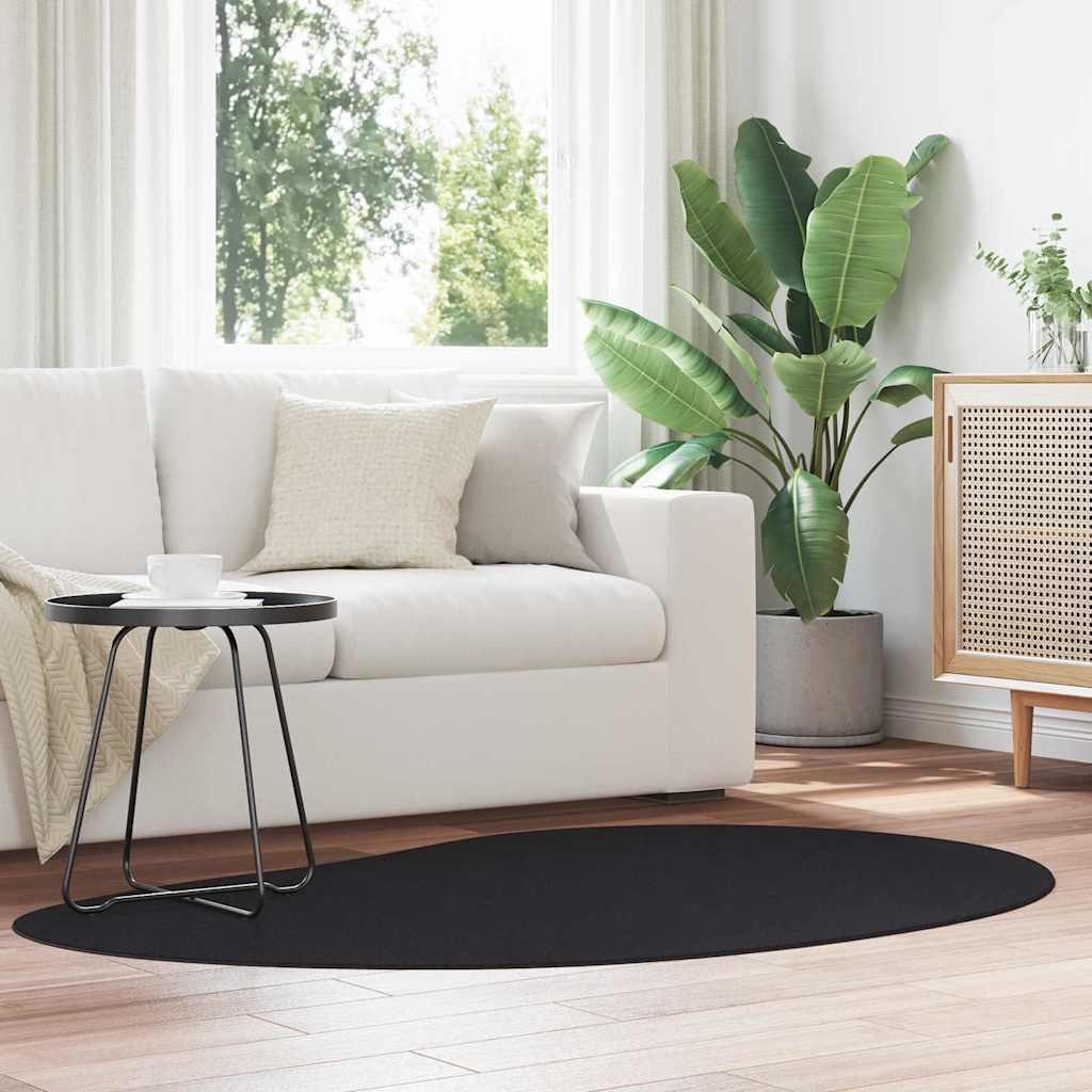 Bereichsteppiche HUARTE Schwarz 120 x 170 cm Polyester