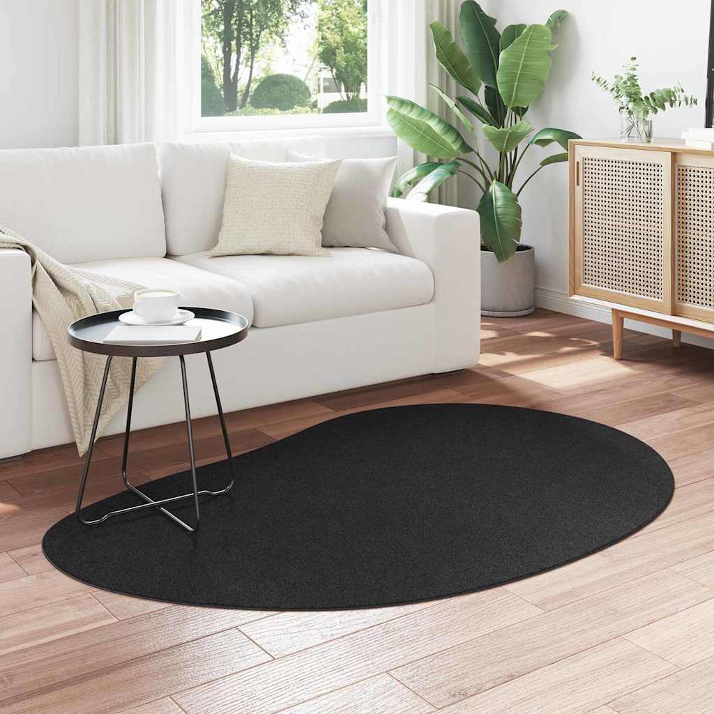 Bereichsteppiche HUARTE Schwarz 120 x 170 cm Polyester
