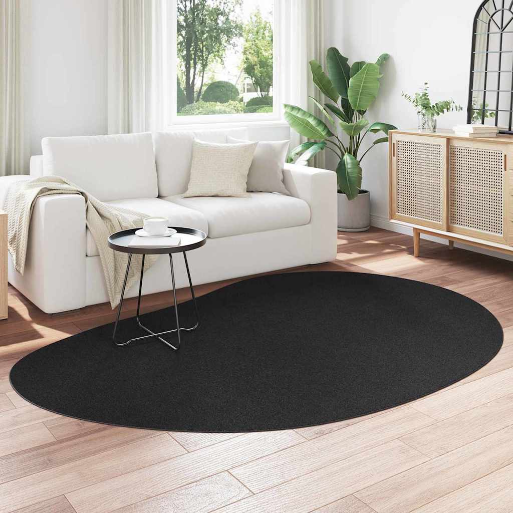 Bereichsteppiche HUARTE Schwarz 160 x 230 cm Polyester