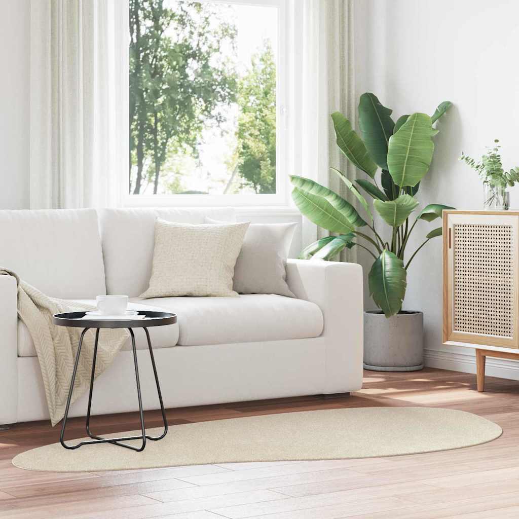 Bereichsteppiche HUARTE Beige 100 x 200 cm Polyester