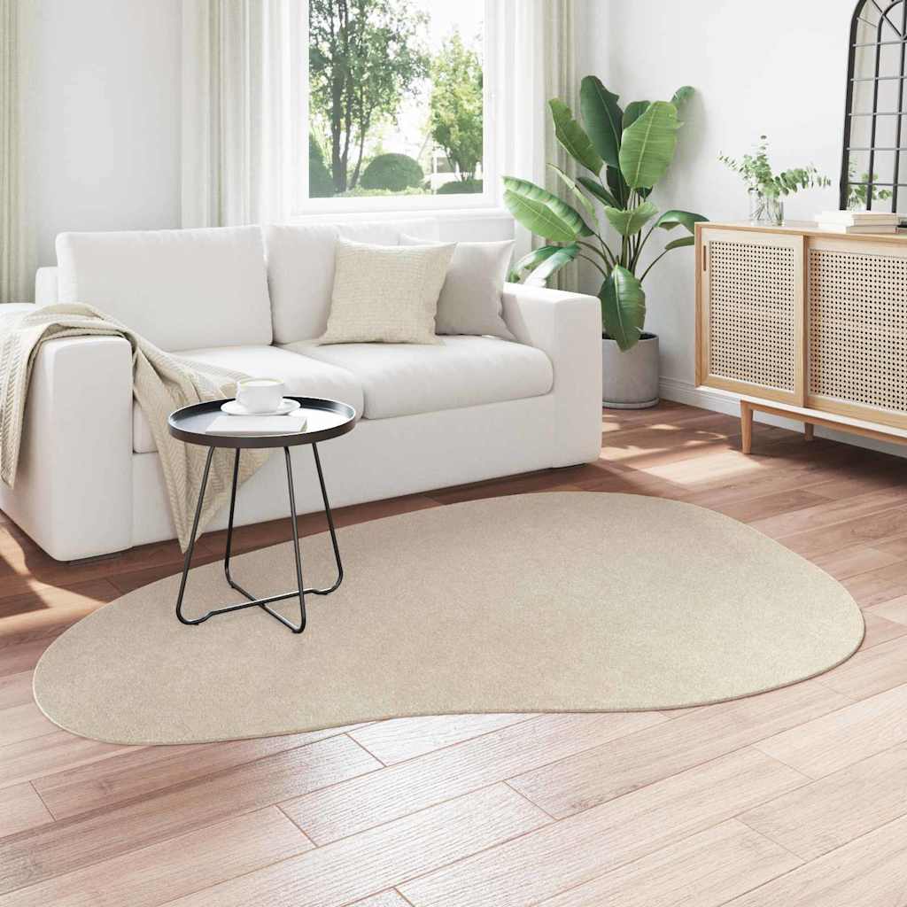 Bereichsteppiche HUARTE Beige 140 x 200 cm Polyester