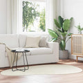 Bereichsteppiche HUARTE Creme 140 x 200 cm Polyester