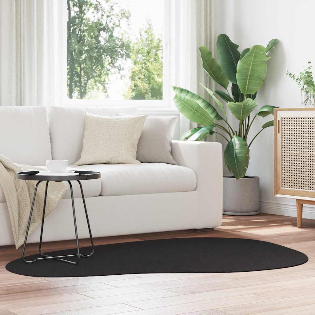 Bereichsteppiche HUARTE Schwarz 120 x 170 cm Polyester
