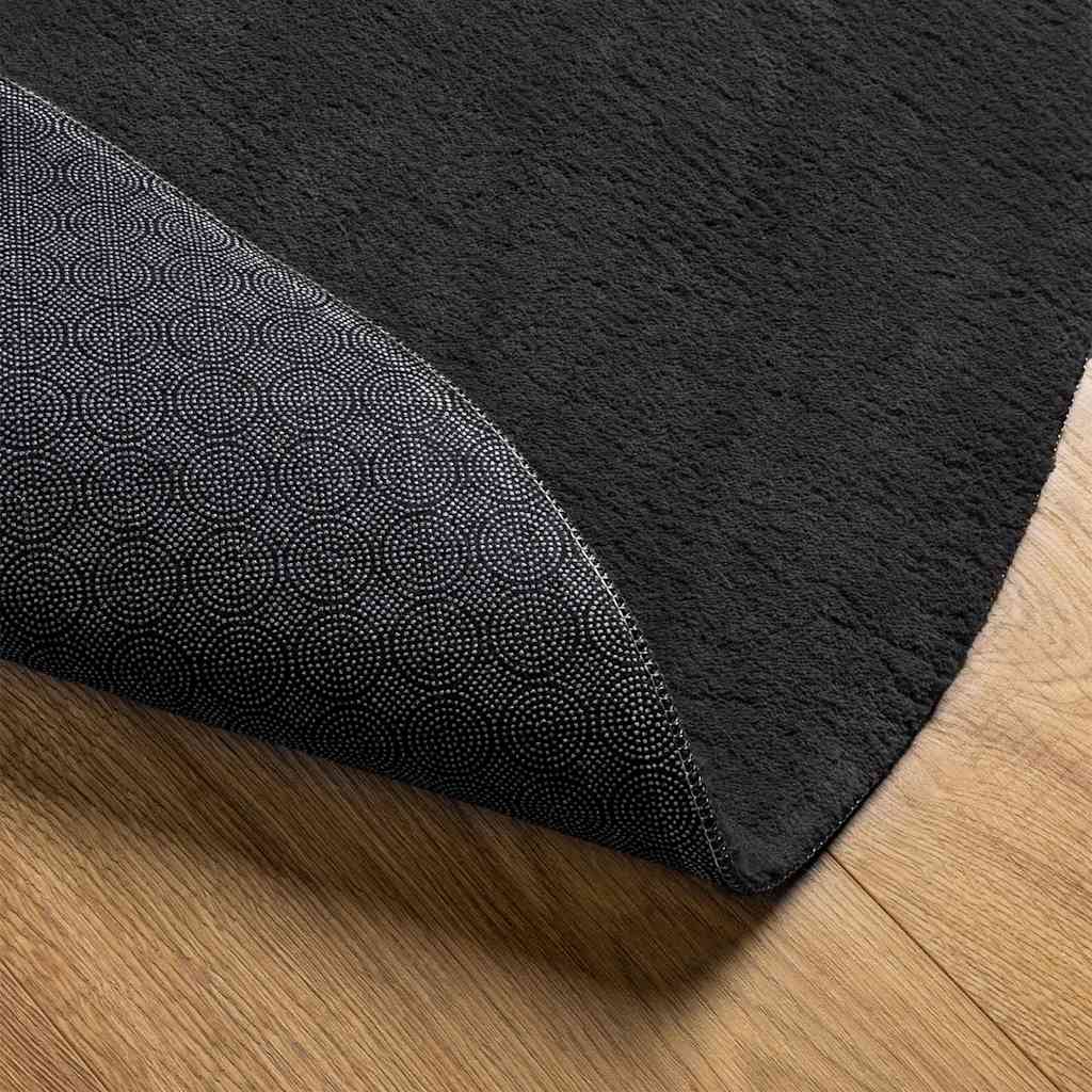 Bereichsteppiche HUARTE Schwarz 140 x 200 cm Polyester