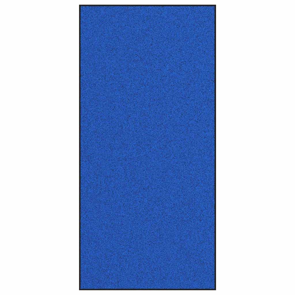 Fußmatte Blau und Schwarz 120 x 250 cm 100% Polyamid