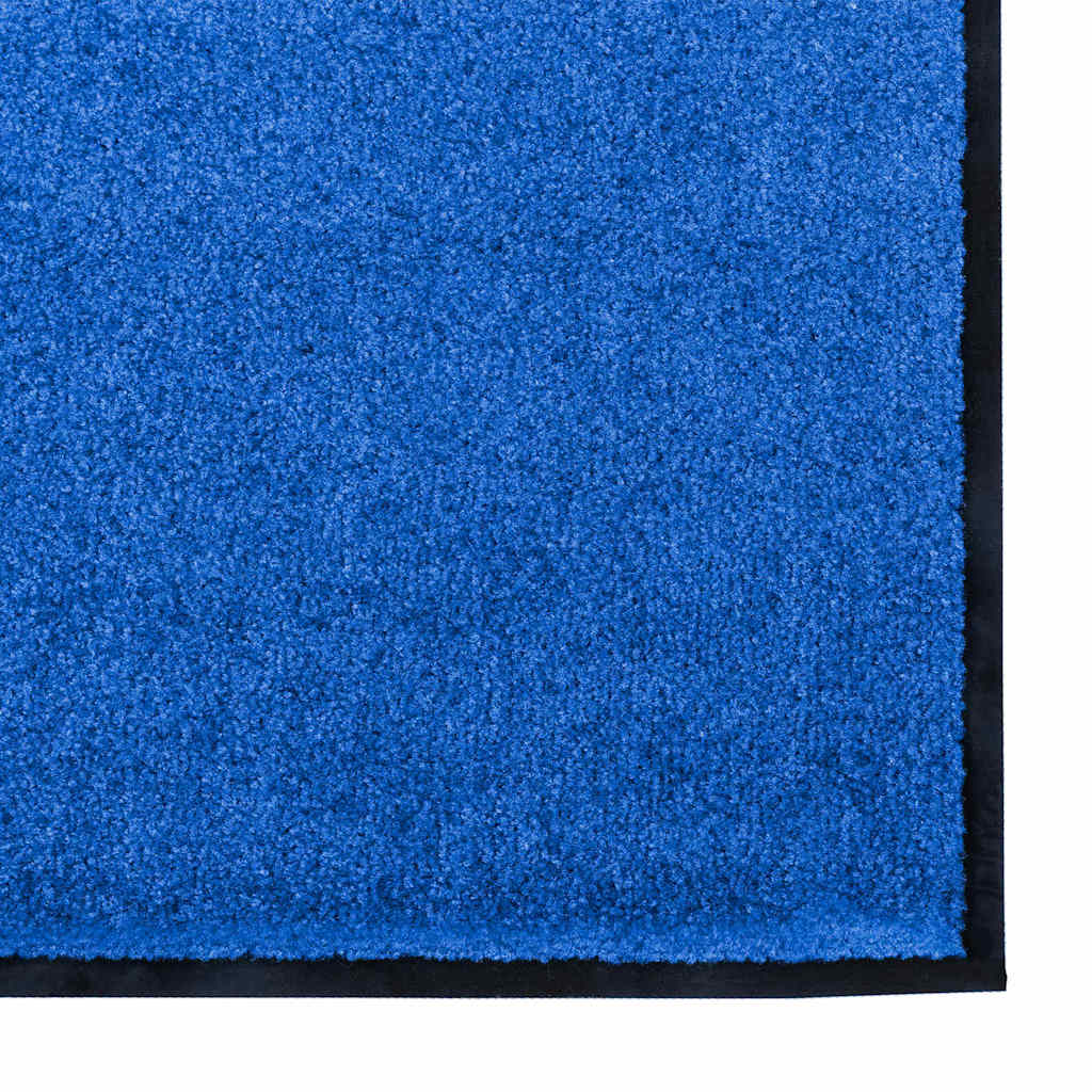 Fußmatte Blau und Schwarz 120 x 300 cm 100% Polyamid