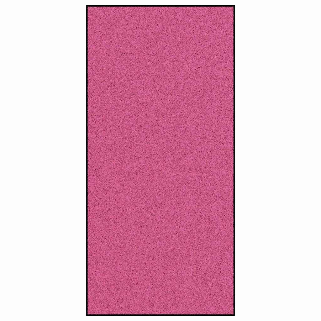 Fußmatte Rosa und Schwarz 120 x 250 cm 100% Polyamid