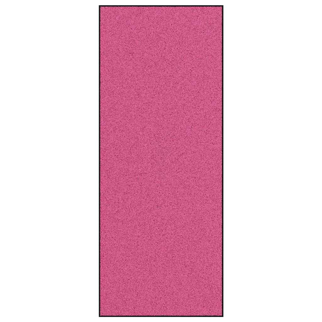 Fußmatte Rosa und Schwarz 120 x 300 cm 100% Polyamid