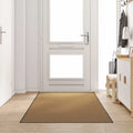 Fußmatte Creme und Schwarz 120 x 300 cm Polyamid und PVC