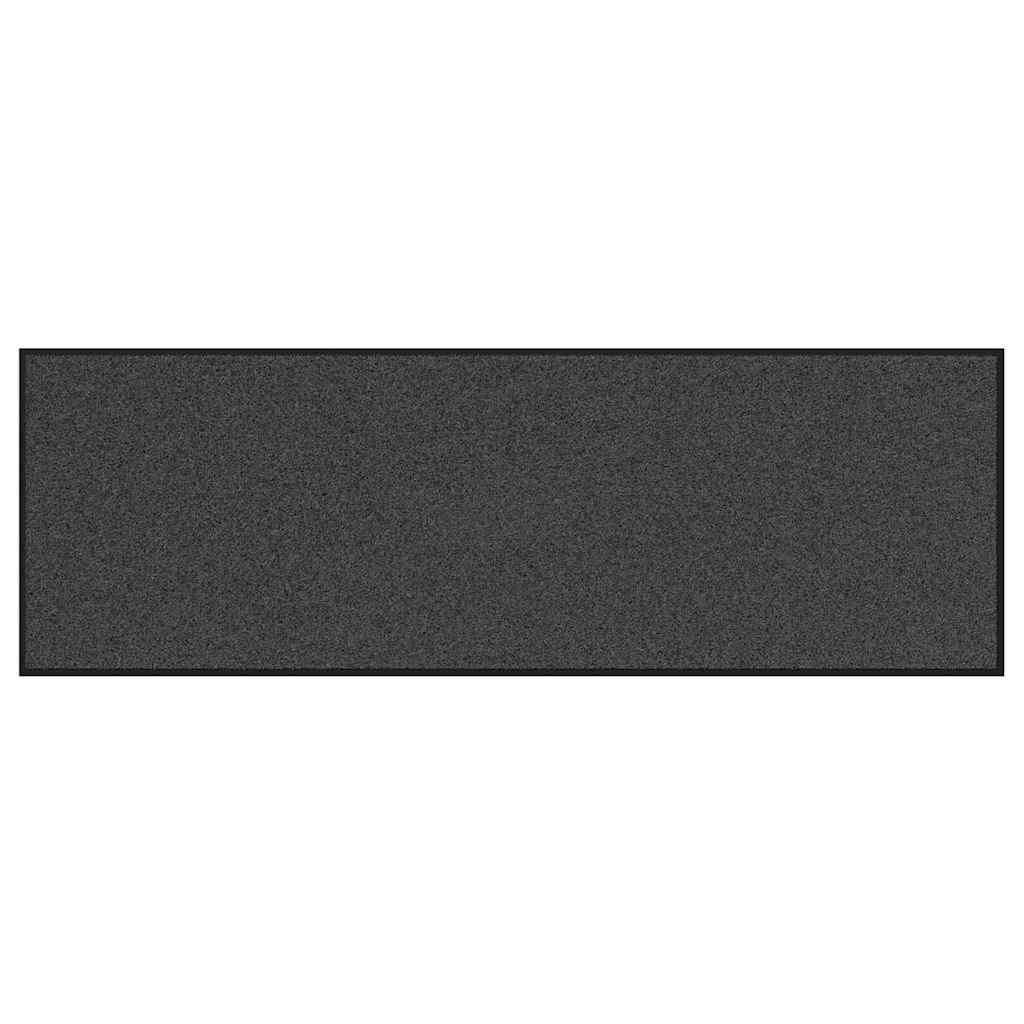 Fußmatte Anthrazit und Schwarz 60 x 180 cm 100% Polyamid