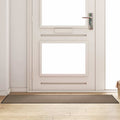 Fußmatte Beige und Schwarz 60 x 180 cm 100% Polyamid