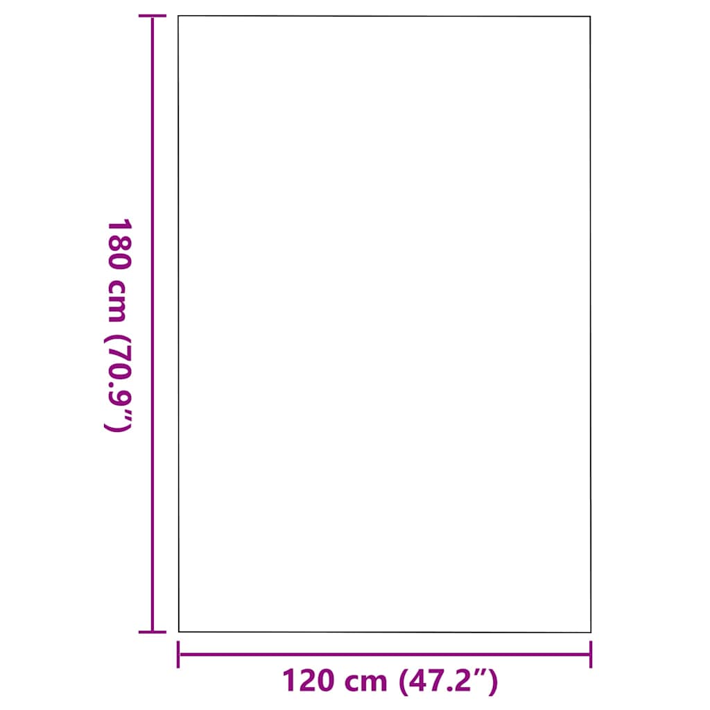 Fußmatte Beige und Schwarz 120 x 180 cm 100% Polyamid