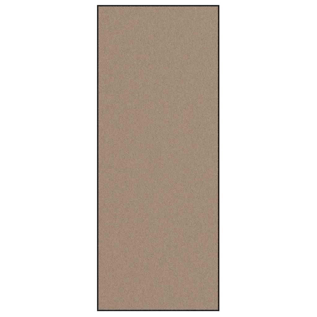 Fußmatte Beige und Schwarz 120 x 300 cm 100% Polyamid