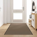 Fußmatte Beige und Schwarz 120 x 350 cm 100% Polyamid