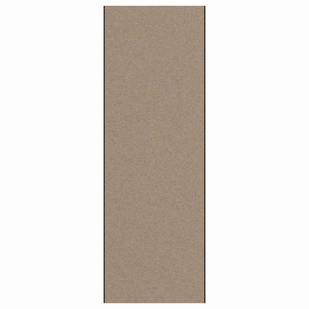 Fußmatte Beige und Schwarz 120 x 350 cm 100% Polyamid