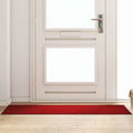 Fußmatte Rot und Schwarz 60 x 180 cm 100% Polyamid
