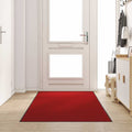 Fußmatte Rot und Schwarz 120 x 300 cm 100% Polyamid