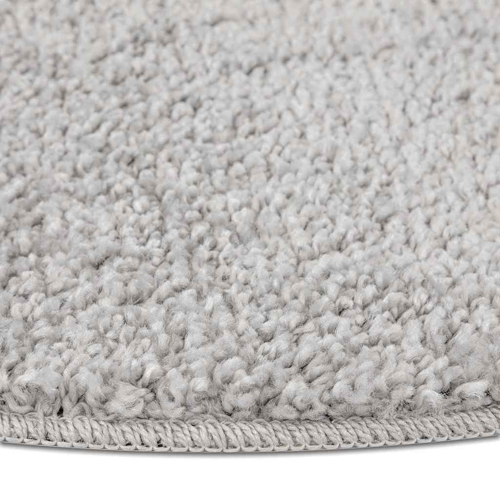 Anti-Rutsch Shaggy Teppich Grau 90 x 90 cm PP