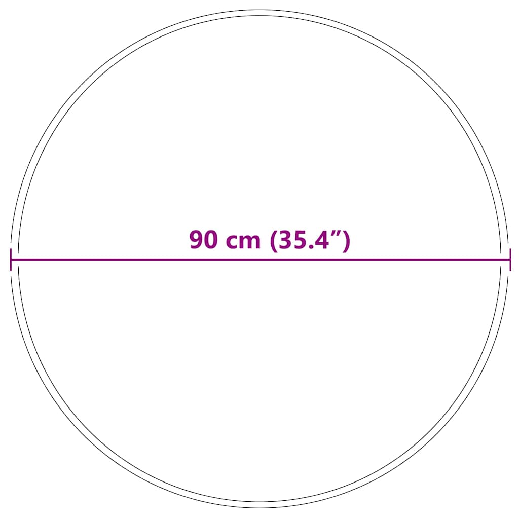 Anti-Rutsch Shaggy Teppich Grau 90 x 90 cm PP