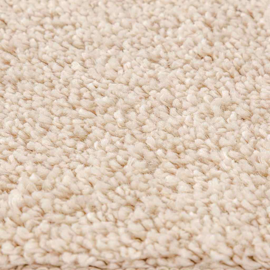 Anti-Rutsch Shaggy Teppich Creme 200 x 200 cm PP