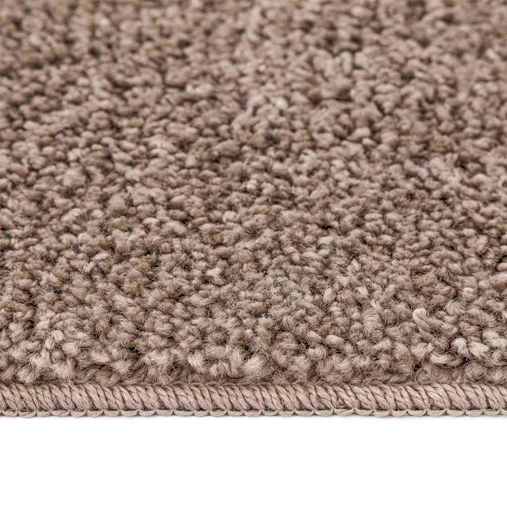 Anti-Rutsch Shaggy Teppich Braun 80 x 150 cm PP