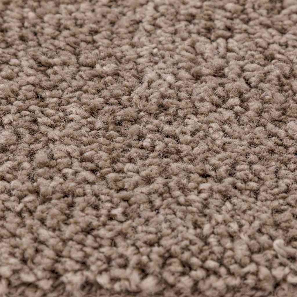 Anti-Rutsch Shaggy Teppich Braun 160 x 160 cm PP