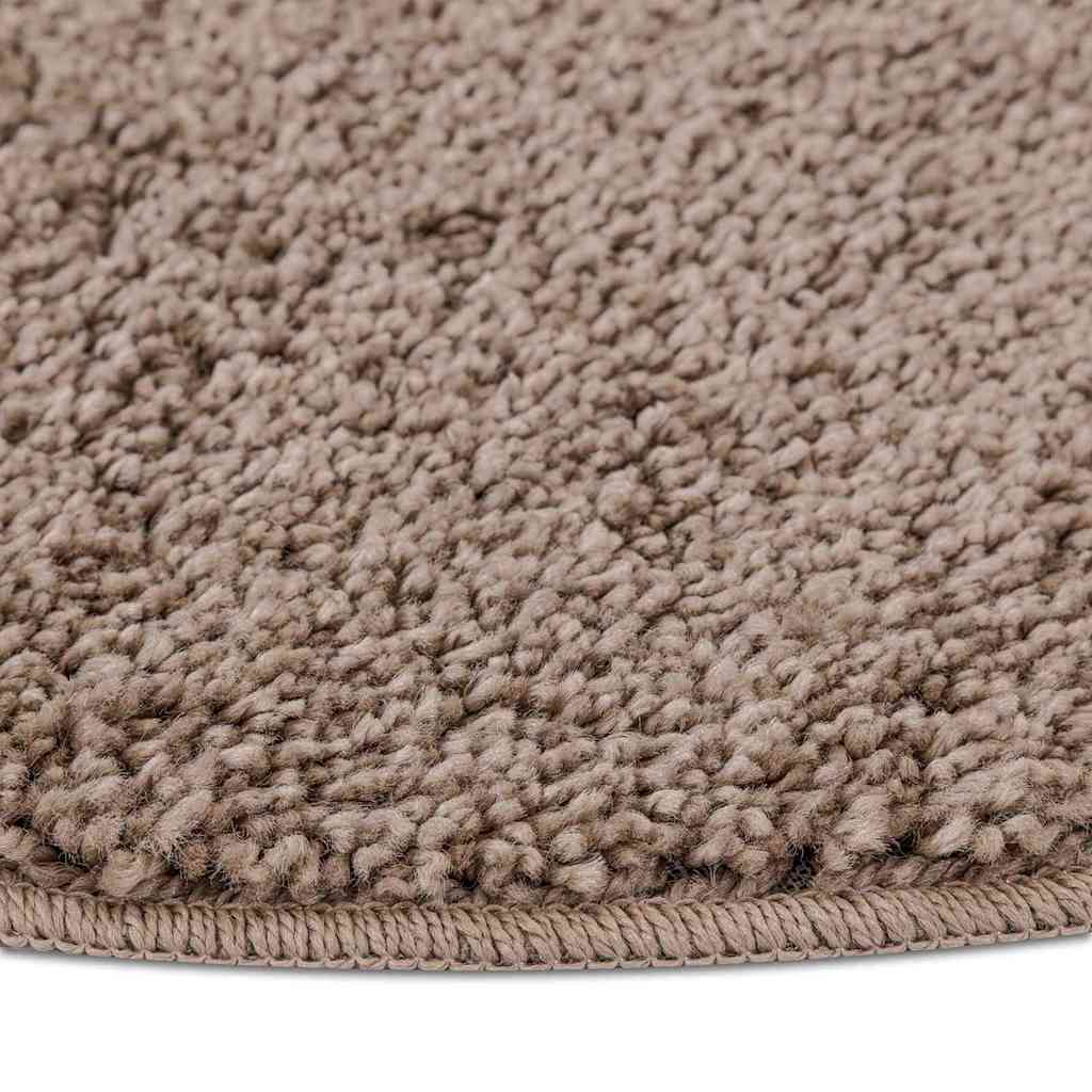 Anti-Rutsch Shaggy Teppich Braun 160 x 160 cm PP