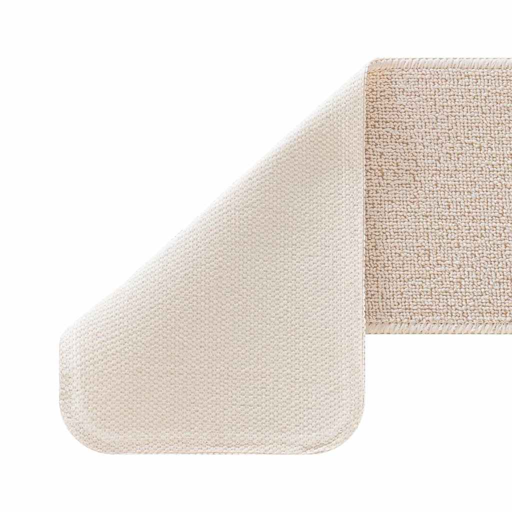 Rutschfeste Treppenmatten 15 pcs Creme 60 x 25 cm PP