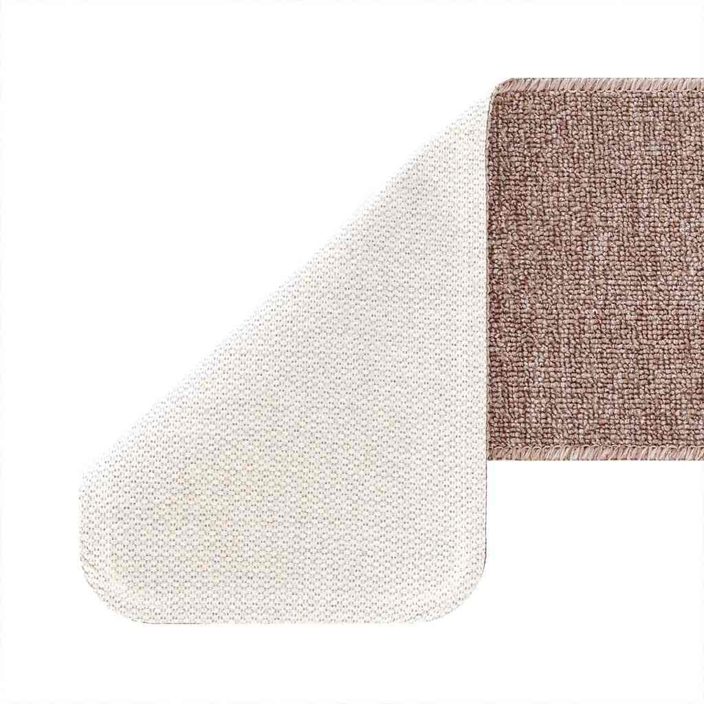 Rutschfeste Treppenmatten 15 pcs Hellbraun 75 x 20 cm PP