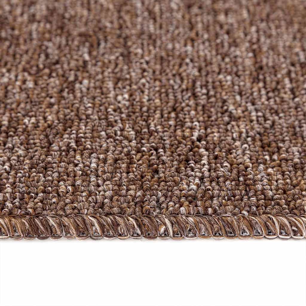 Rutschfeste Treppenmatten 15 pcs Braun 75 x 20 cm PP