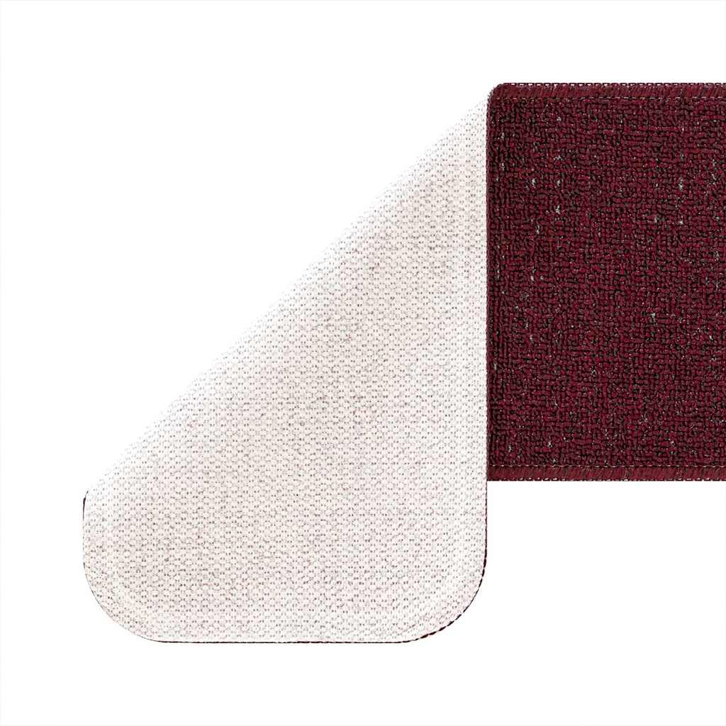 Rutschfeste Treppenmatten 15 pcs Bordeaux 60 x 25 cm PP