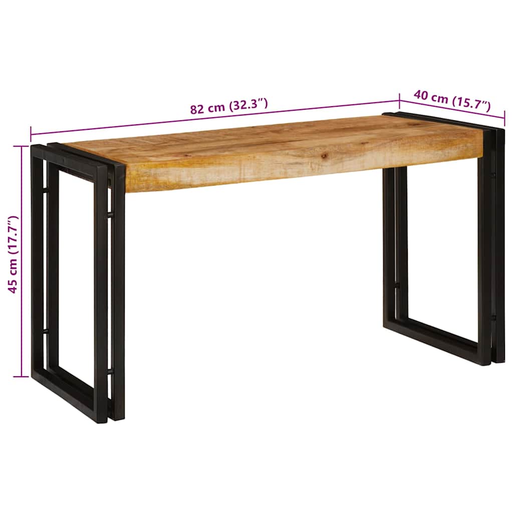 Nestingtisch 3 pcs Massives Mango Holz und Metall