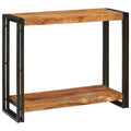 Konsolentisch mit Regal Braun 90 x 33 x 75 cm Massivholz Mango