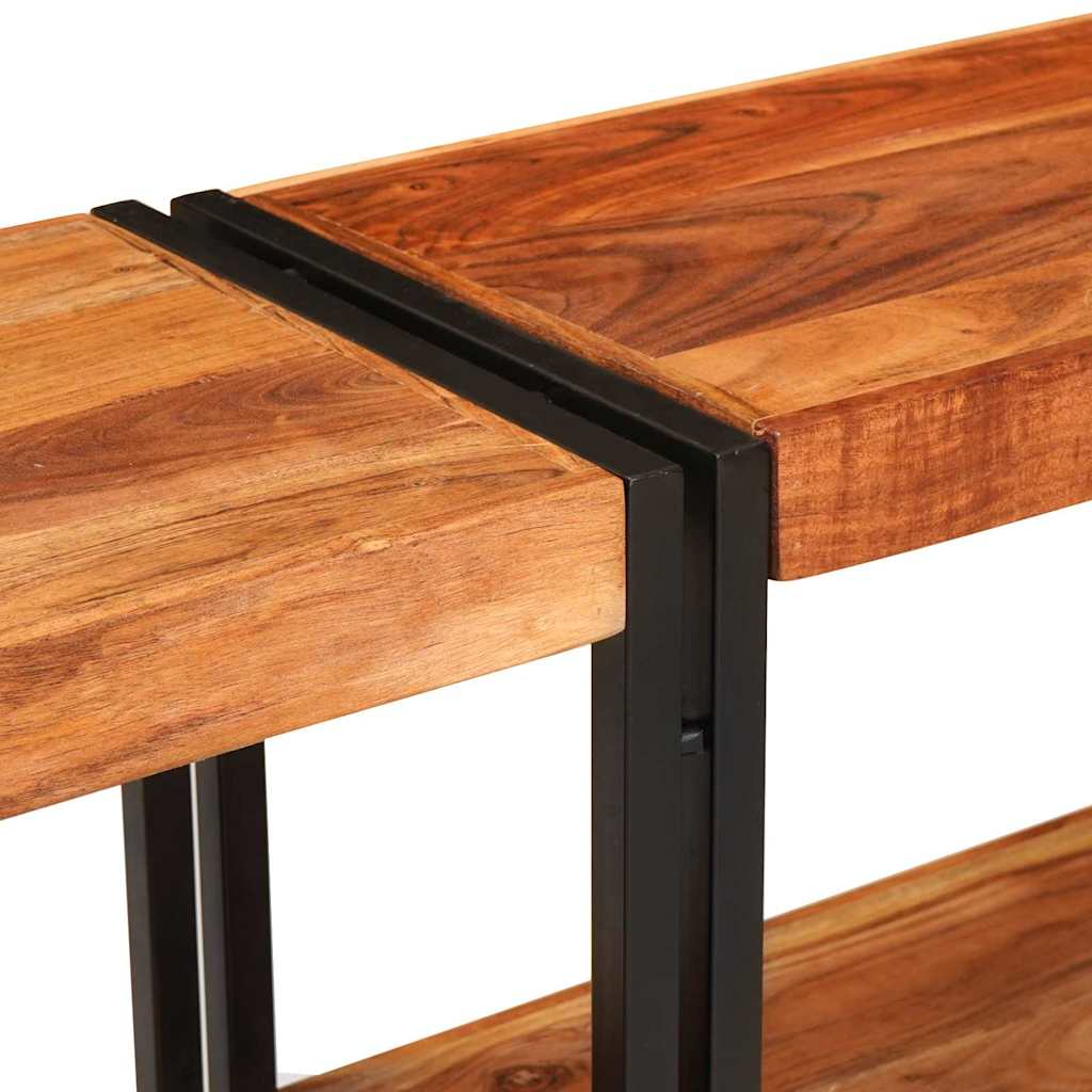 Konsolentisch Braun 160 x 33 x 75 cm Massivholz Akazie