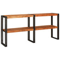 Konsolentisch Braun 160 x 33 x 75 cm Massivholz Akazie