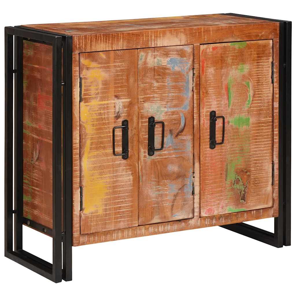 Sideboard mit Türen Braun Massives recyceltes Holz und Metall