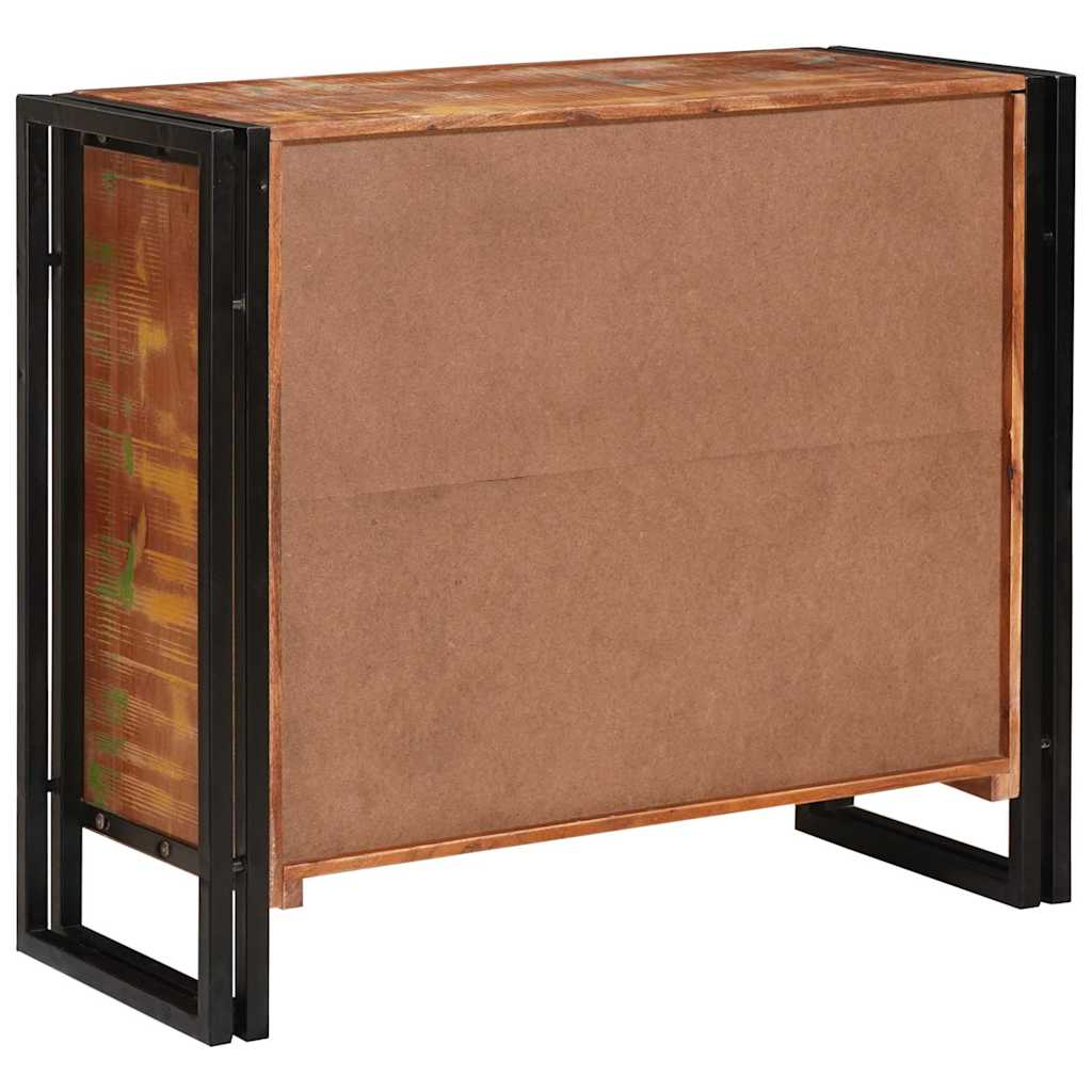 Sideboard mit Türen Braun Massives recyceltes Holz und Metall