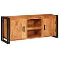 TV-Schränk mit Regal Braun 120 x 33 x 50 cm Massivholz Akazie