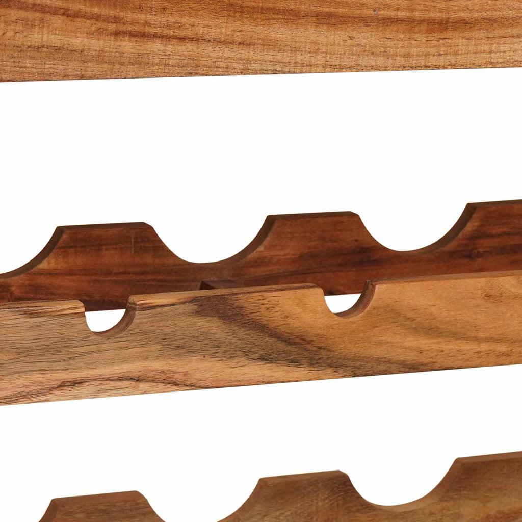 Weinregal Braun 100 x 45 x 33 cm Massivholz Akazie