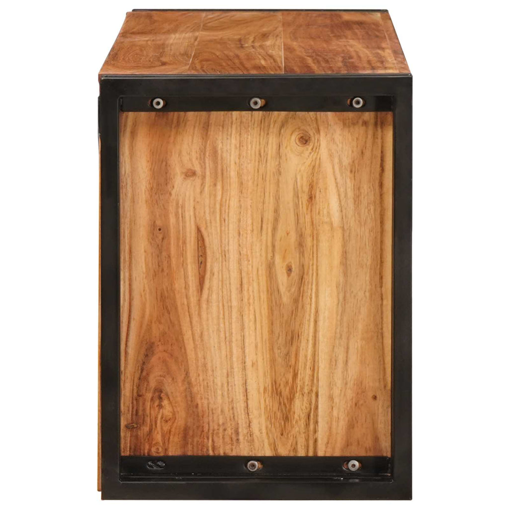 Weinregal Braun 100 x 45 x 33 cm Massivholz Akazie