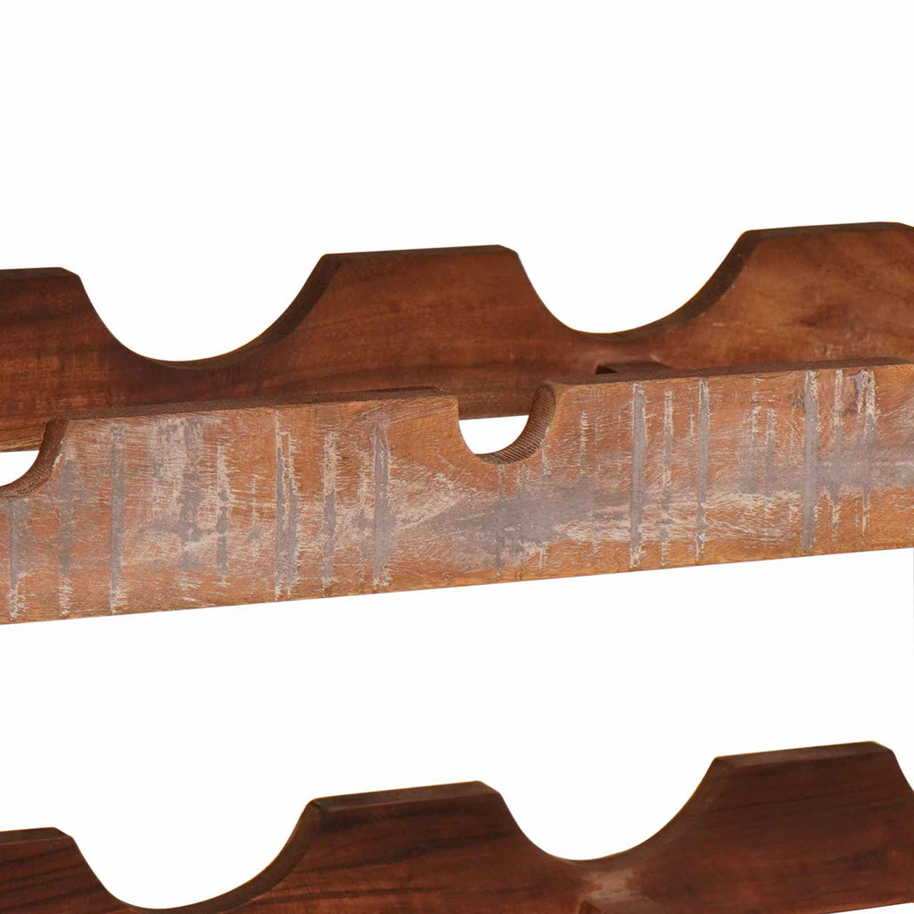 Weinregal Braun 100 x 45 x 33 cm Massives Altholz
