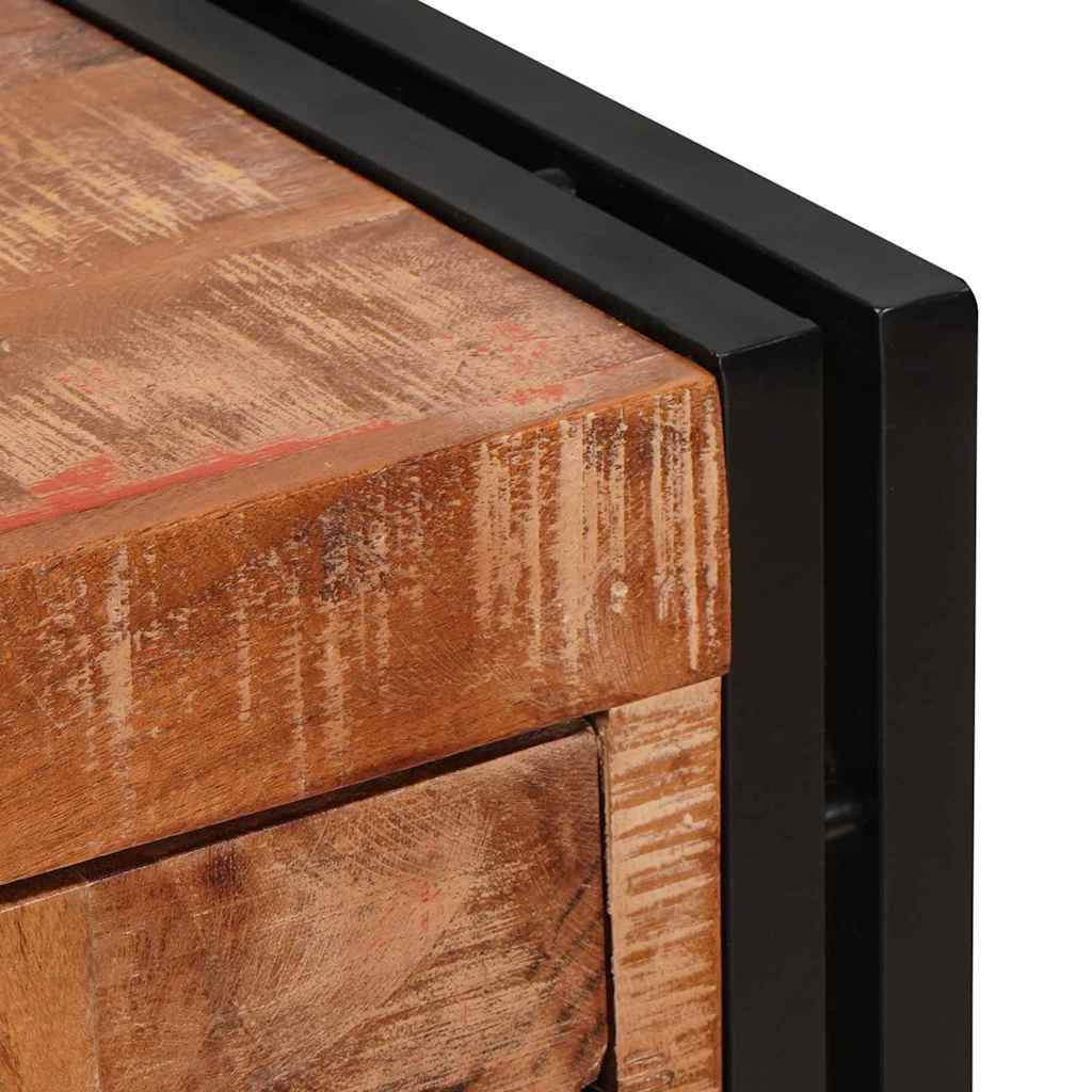 Highboard mit Türen Braun Massives recyceltes Holz und Metall