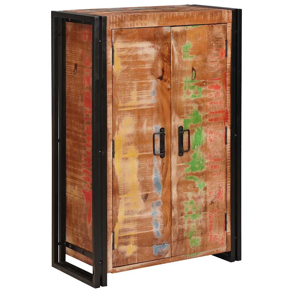 Highboard mit Türen Braun Massives recyceltes Holz und Metall