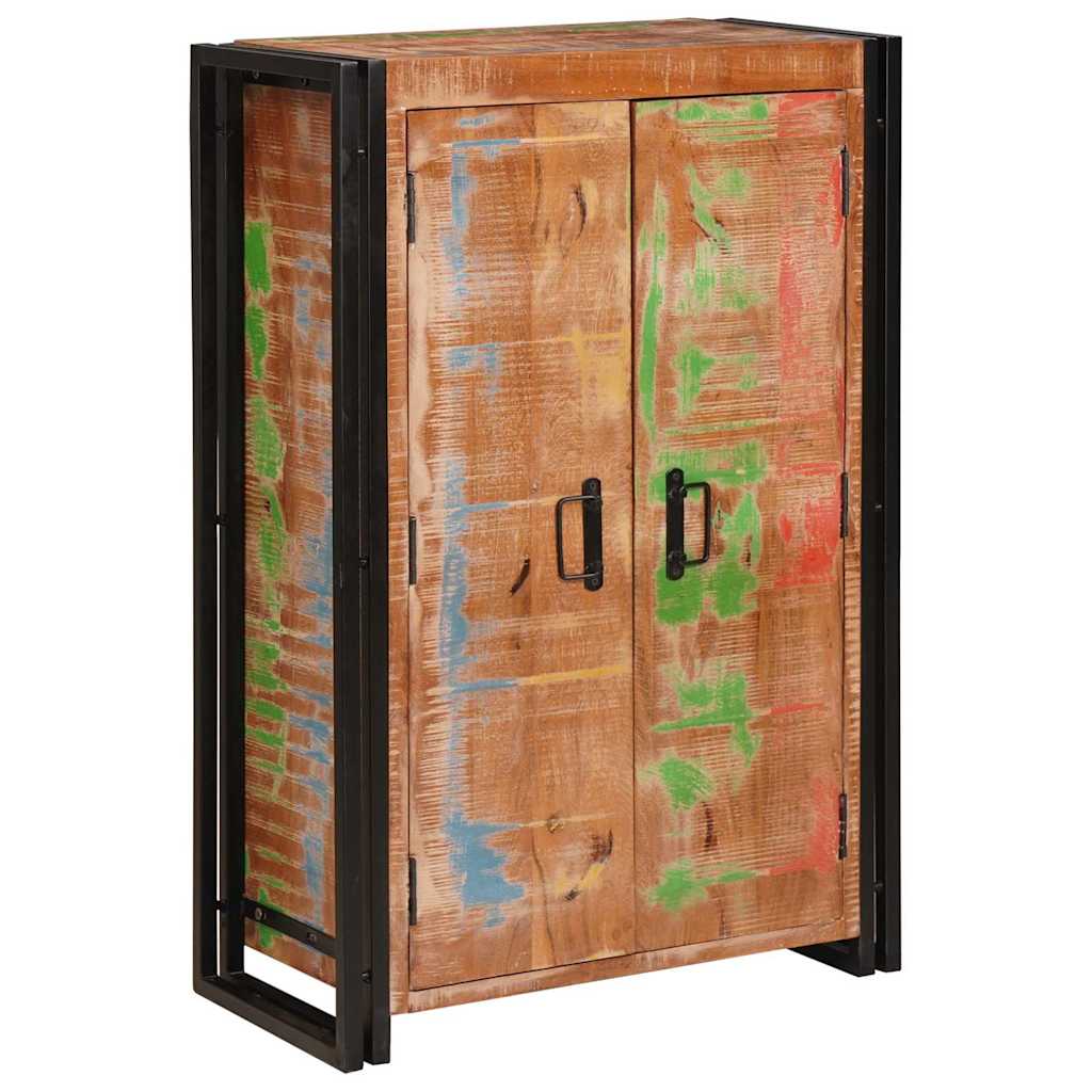 Highboard mit Türen Braun Massives recyceltes Holz und Metall