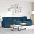 Modulares Sofa mit Kissen Blau