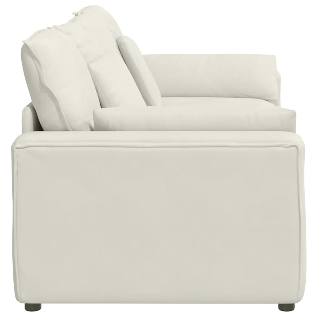 Modulares Sofa mit Kissen Cream