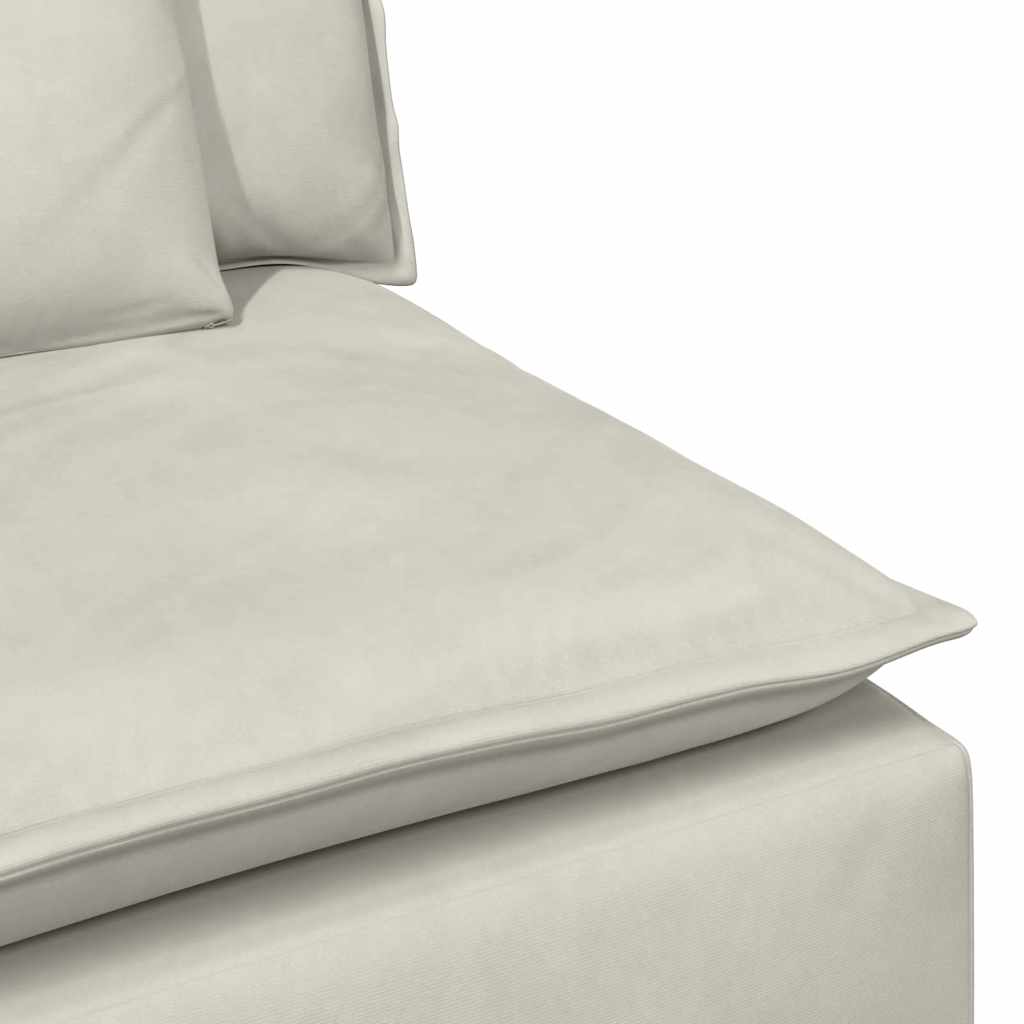 Modulares Sofa mit Kissen Cream