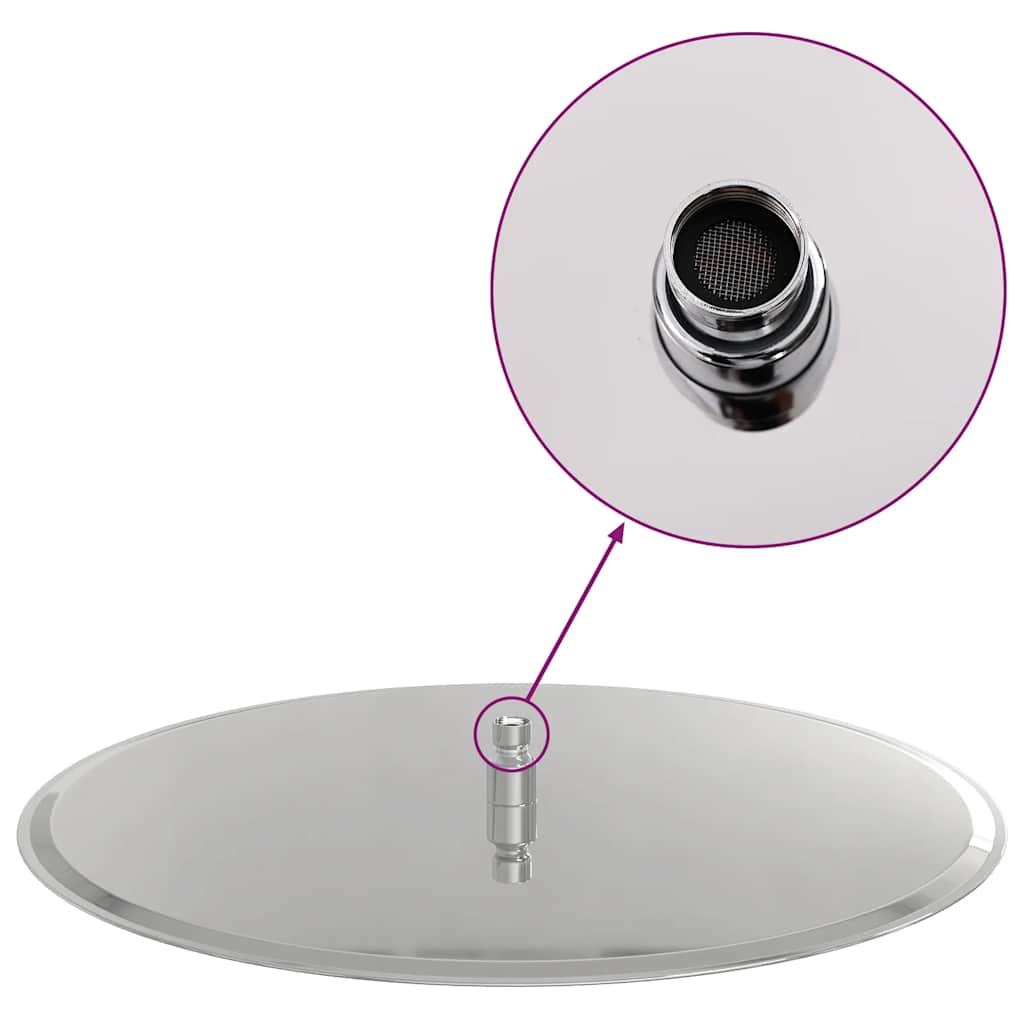 Regenbrause Edelstahl 304 50 cm Rund